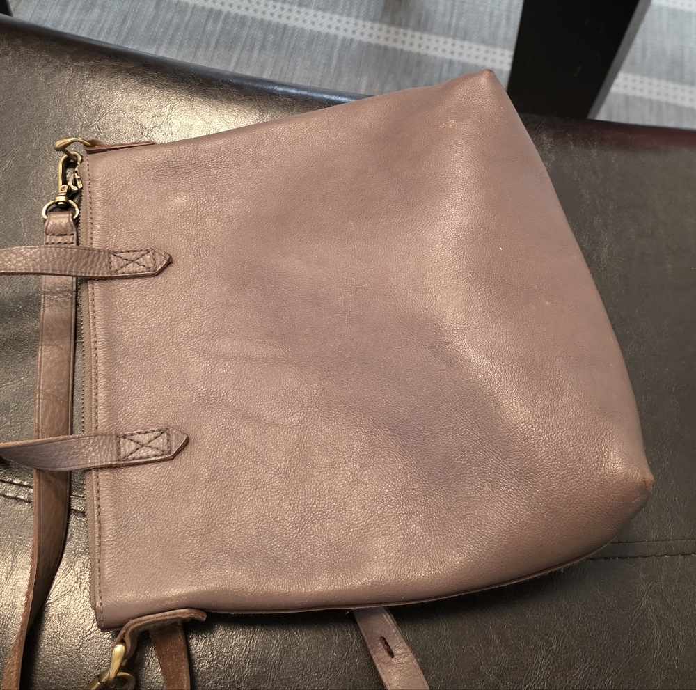 Madewell The Zip Top Leather Crossbody Bag in Brown - Picture 2 of 8